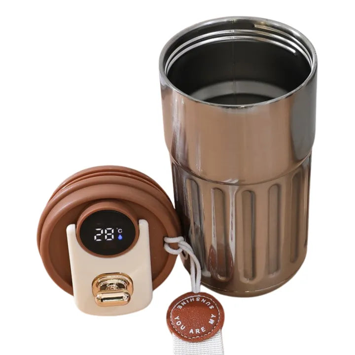 Smart Thermos Mug With Digital LED Temperature Display