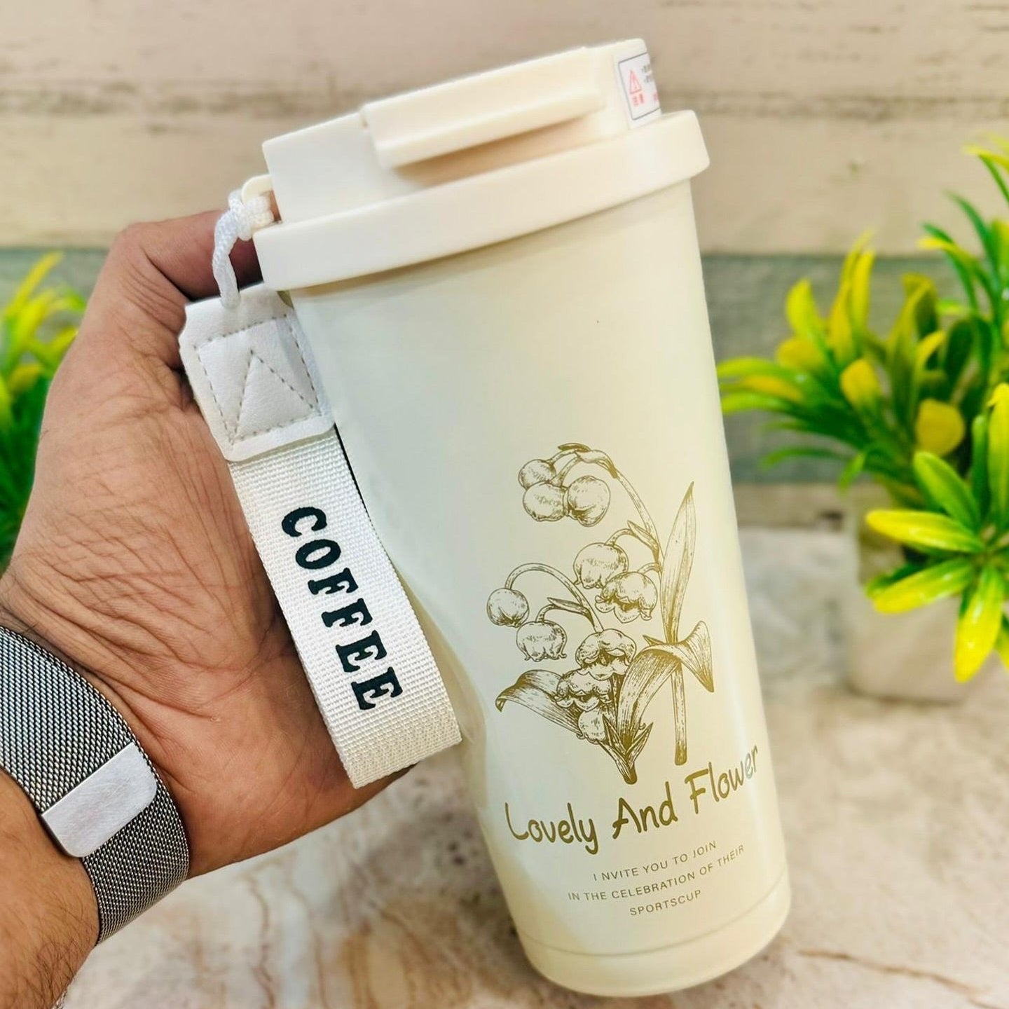 Lovely & Flower: The Perfect 450ml Mug for Stylish Girls