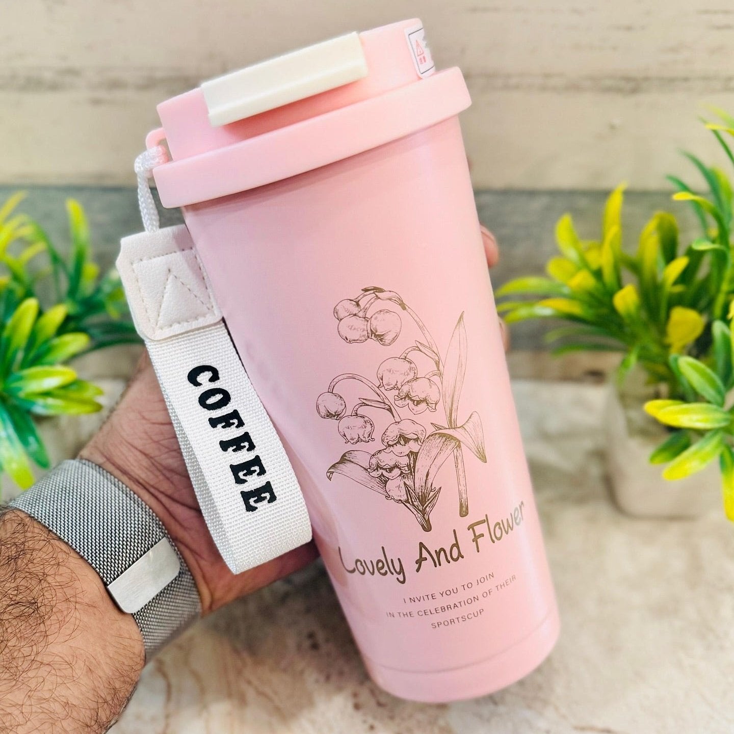 Lovely & Flower: The Perfect 450ml Mug for Stylish Girls