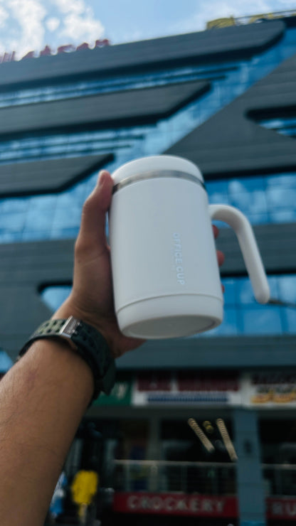 Your Office Buddy: Insulated Stainless Steel Mug for Coffee, Tea, and Milk