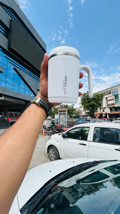 Your Office Buddy: Insulated Stainless Steel Mug for Coffee, Tea, and Milk