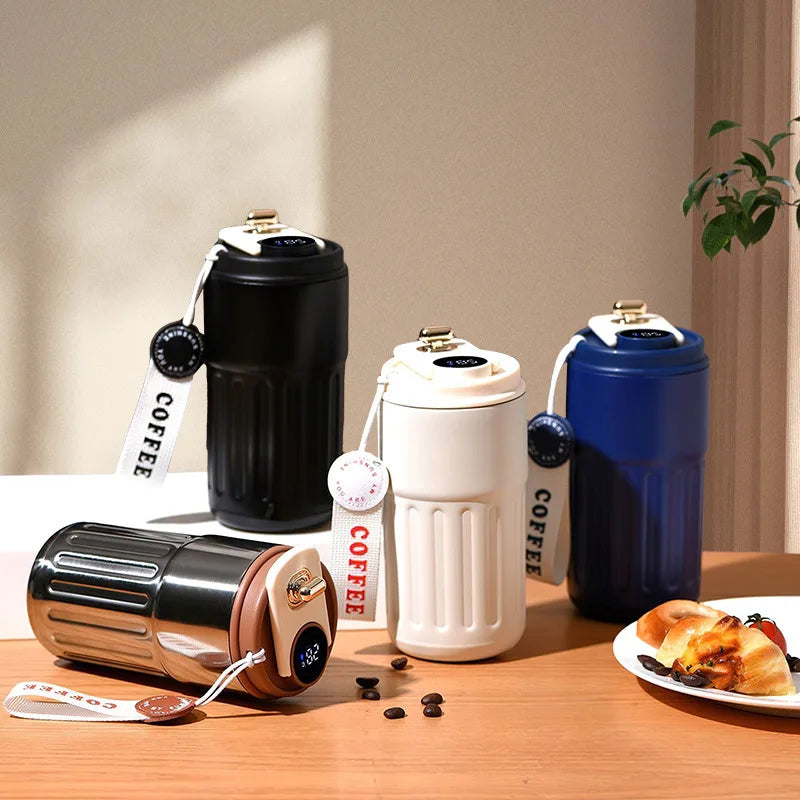 Smart Thermos Mug With Digital LED Temperature Display