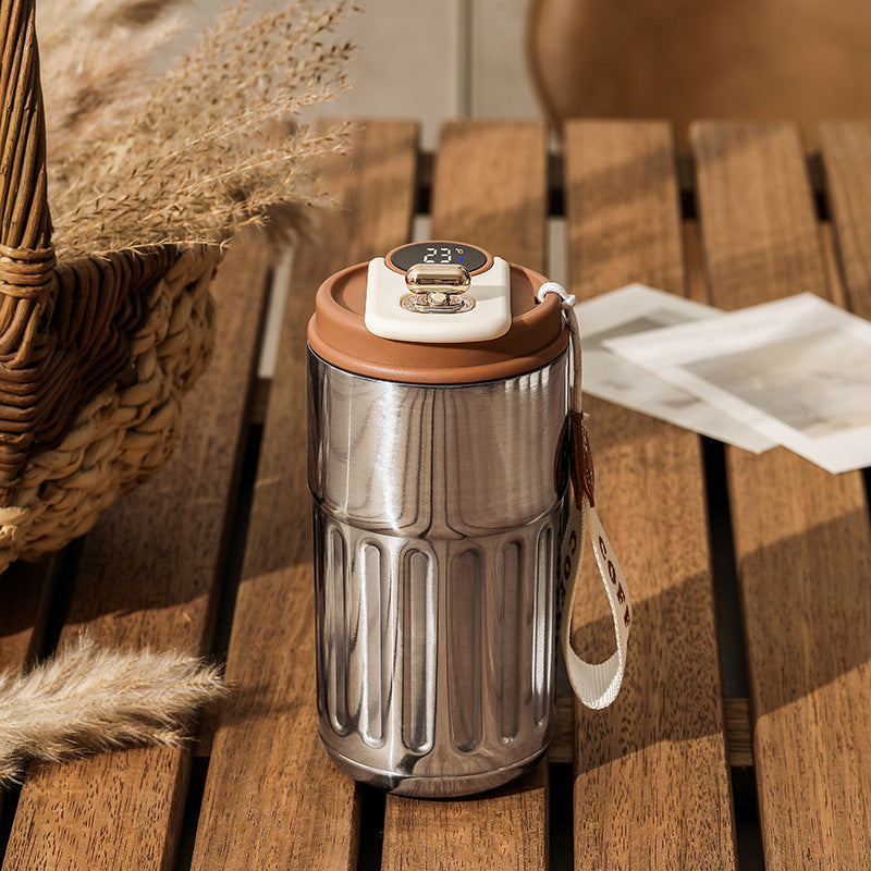 Smart Thermos Mug With Digital LED Temperature Display