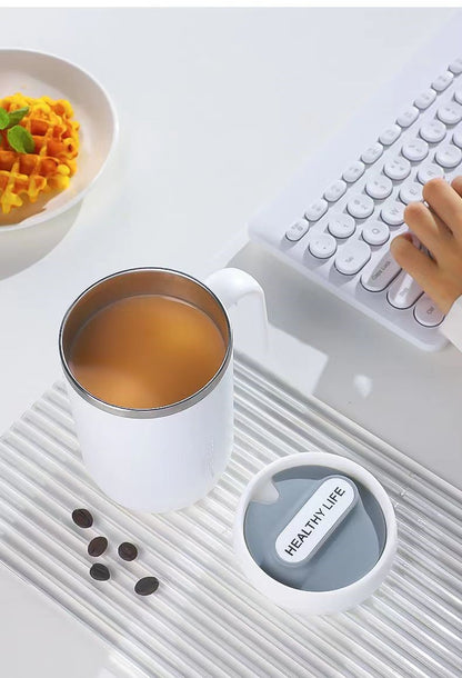 Your Office Buddy: Insulated Stainless Steel Mug for Coffee, Tea, and Milk