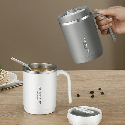 Your Office Buddy: Insulated Stainless Steel Mug for Coffee, Tea, and Milk