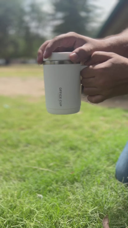 Your Office Buddy: Insulated Stainless Steel Mug for Coffee, Tea, and Milk